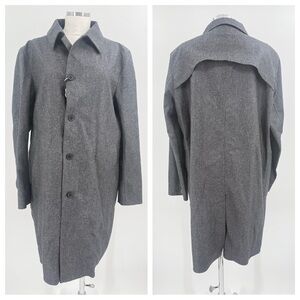 Esemplare Men's Lightweight Wool Gray Trench Coat Size XL